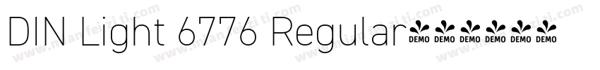 DIN Light 6776 Regular字体转换